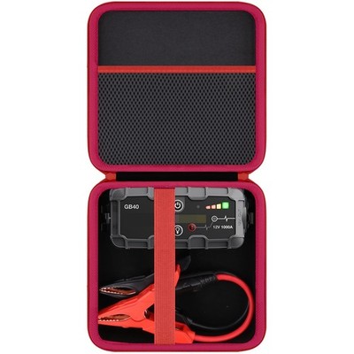EVA Case for NOCO GB40 GB20 GBX45 Jump Starter Storage Bag Red Zipper