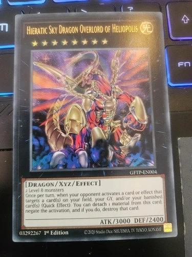 Hieratic Sky Dragon Overlord of Heliopolis Yu-Gi-Oh! GFTP-EN004 1st Ultra Rare