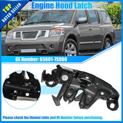 Hood Latch Lock Assembly – Fits Nissan Armada 2005-2015 & Titan/NV Vans – X AUTOHAUX 65601-7S000