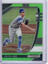 2020 PRIZM DRAFT JUSTIN LANGE RC #13/75 *LIME GREEN*