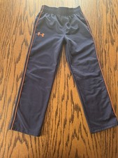 Boys Size 5 Under Armour Athletic Pants Blue Orange