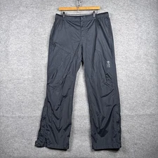 Mountain Hardwear Rain Pants Mens XL Black Nylon Water Resistant Outdoor Hiking