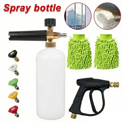 #ad #ad 1 4quot; Snow Foam Pressure Washer Gun Car Wash Soap Lance Cannon Spray Jet Bottle $21.55