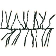 Holiday Wonderland Warm White 768-Bulb LED Cluster Light Set with Dark Green