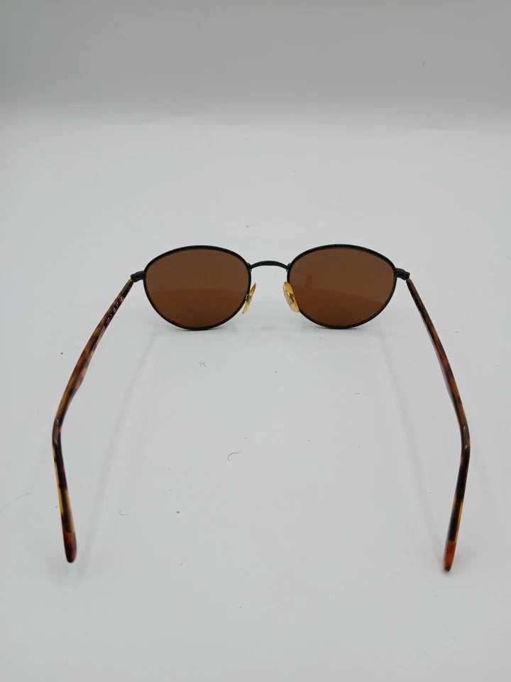 Gafas de sol vintage Geoffrey Beene GB2035 ovaladas de metal negro marcos Foto 3 de 4