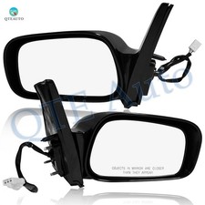Pair 2 Left-right Power Foldaway View Mirror Chrome For 2003-2008 Toyota Matrix