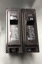 Eaton BR120 20Amp Single Pole Circuit Breaker Cutler Hammer Lot of 2