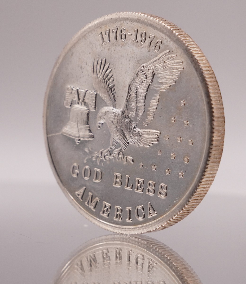 アメリカコイン 1976 Tri-State Refining FINEST PURITY HONEST Eagle 1oz 999 Silver