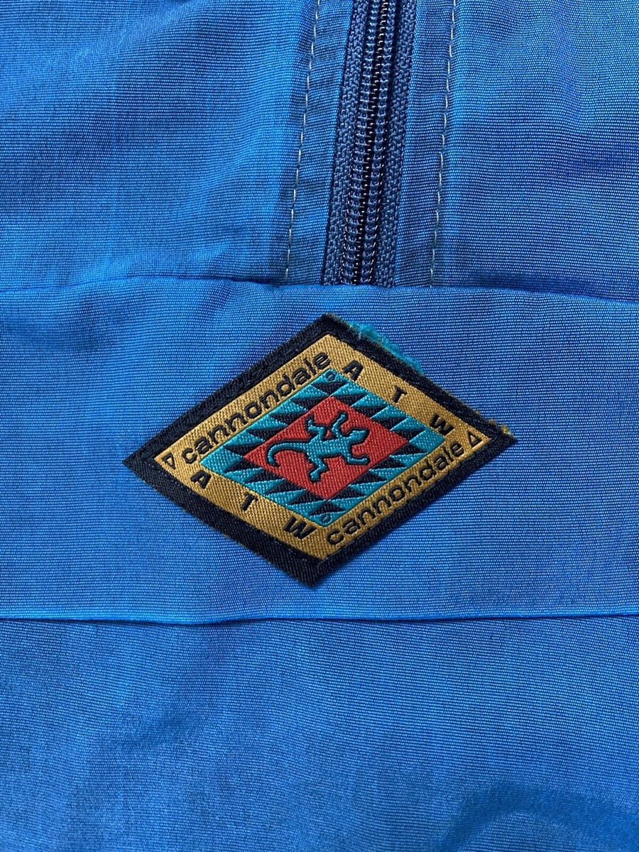 VINTAGE Cannondale ATW 1/2 Zip Anorak Jacket Men Small Blue