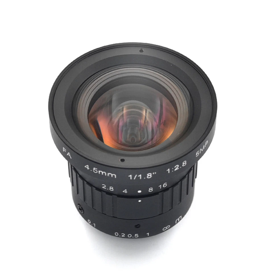 FA 4.5mm wide-angle HD 5MP 1/1.8 "C Mount machine Vision industrial camera lens - Image 3 of 4