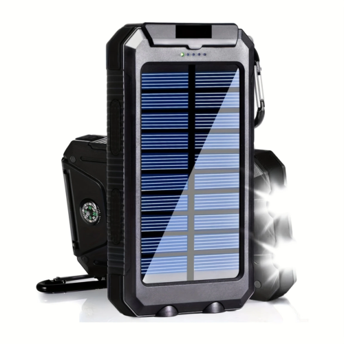 Solar Charger Power Bank 20000Mah Portable External Battery Pack 5V Fast Chargin - Afbeelding 1 van 12