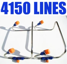 DUAL INLET 4150 BLUE SUPERCHARGER BLOWER FUEL LINE KIT HOLLEY CARBS