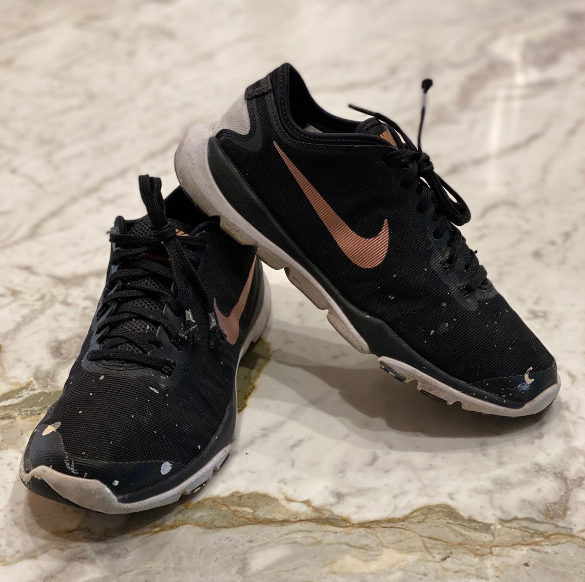 Nike Training Flex Supreme TR4 Running Shoes Women's 6.5 Flywire Black / Rose | eBay