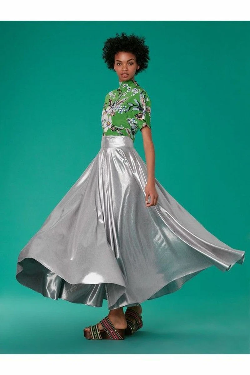 Silver clearance lame skirt