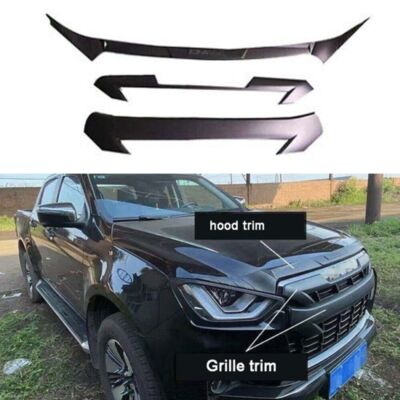 Fits for Isuzu D-MAX DMAX 2020-2023 Hood Shield Hood Trim Deflector Grille Trim