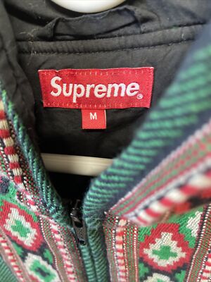 Supreme 20SS Zip Parka Woven Hooded Jacket M Green Cotton | eBay