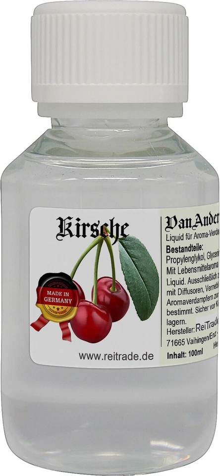 VanAnderen® Liquid für Aroma-Verdampfer und Diffusoren 100ml Kirsche