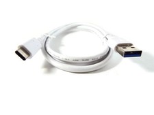 USB C to USB A White Premium Charging Data Cable 3Ft 1M 56k Ohm USA SELLER