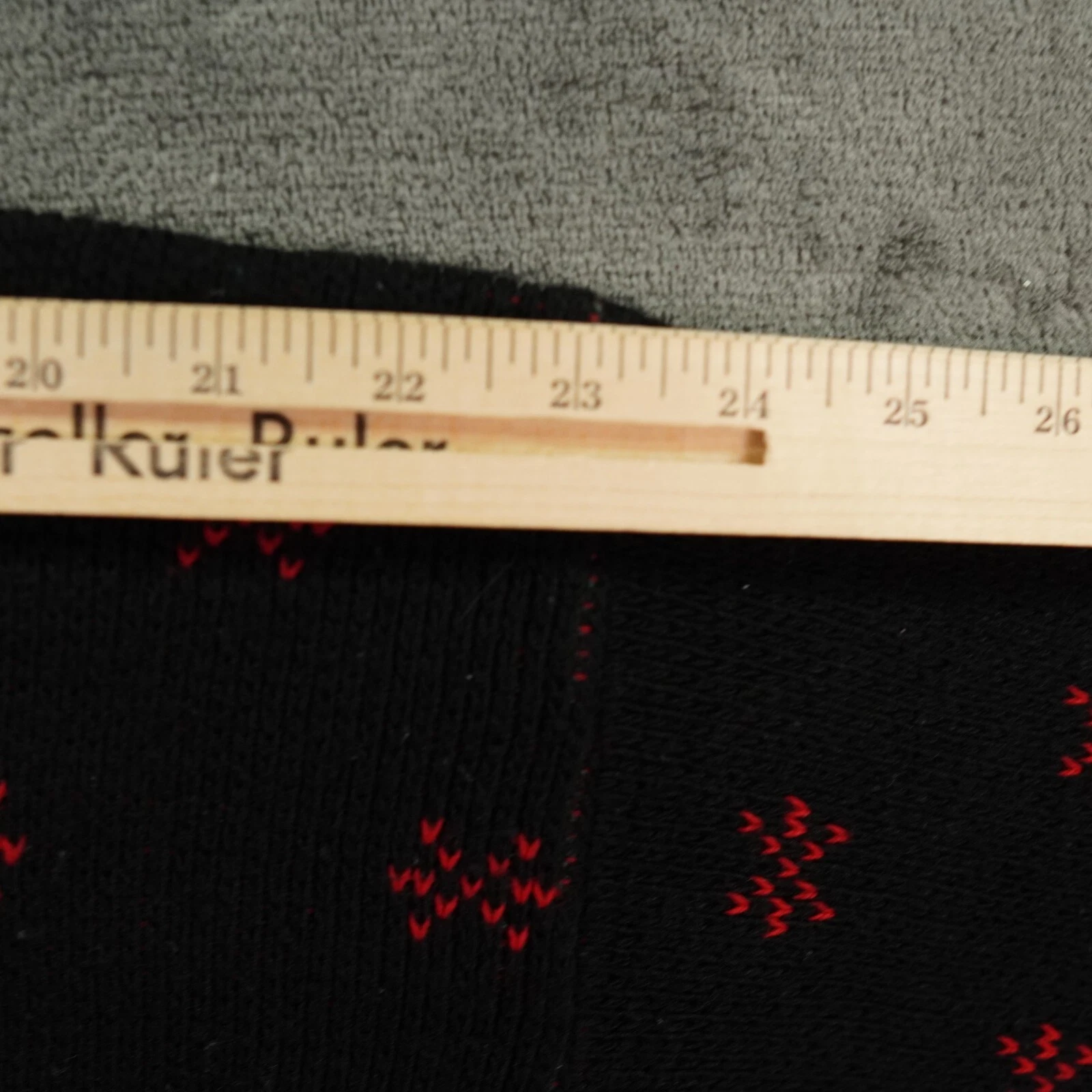 VTG Adele Sweater Womens Large? 42" Black Green Red Ugly Christmas Tree July Bow