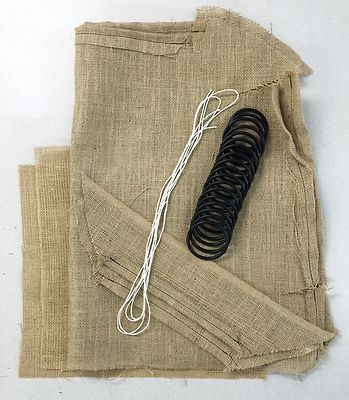 PORSCHE 911/912 Burlap and rubber rings kit, fits 1965 to 1968