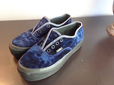 Vans blue velvet Shoes 4.5 Mens 6 Women's skateboard Vz