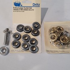 VTG Dritz X-Lg Eyelet Kit 7/16 Zinc . Includes Setter and Anvil. Brass 7/16