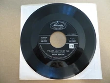 Brook Benton – It's Just A Matter Of Time - 1959 - Mercury 71394X45 7" Single VG