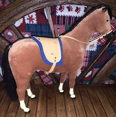 Cheval American Girl Felicity Avec Selle - Vintage - Pour Poupée 18 Pouces
