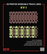 RYEFIELD MODEL RFM RM-2037 1/35 3D Printed Workable Track Links For KV-1