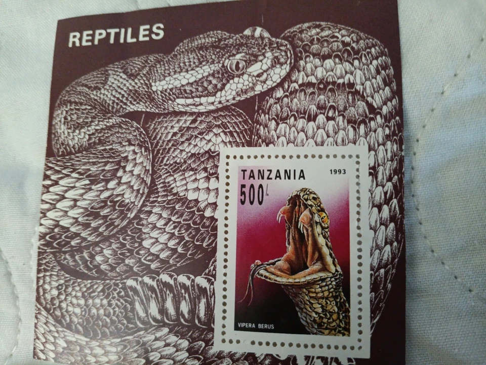 1 MNH 3 Canceled WORLD REPTILES STAMPS - Image 2 of 4