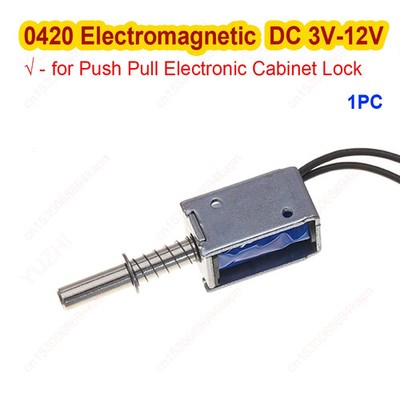Mini Electromagnet DC 3V 5V 6V 12V Cabinet Lock Frame Push-Pull Solenoid Valve
