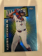Eighteen Topps Chrome baseball inserts and six base cards