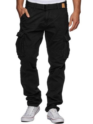Indicode Herren Cargohose William-Freizeithose Cargo Pants Outdoor Hose Männer