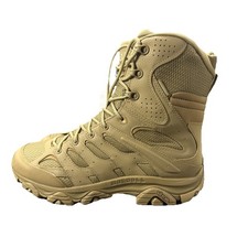 Merrell Moab 3 8" Tactical Zip Up Waterproof Boot Dark Beige Mens Size 10