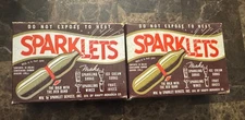 Vintage Sparklets LOT OF 2 New Never Opened! 10 Bulbs Each Box!