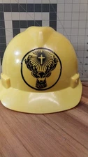 MSA V-Gard Medium size Cap Style Hard Hat - Yellow Jagermeister