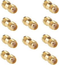 SMA Female to SMA Female Adapter, 10 Pack SMA Coupler Barrel Connector for Ham R