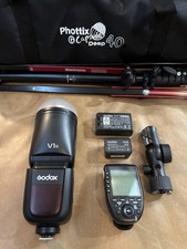 Godox V1N + XProN Trigger + Phottix Capsule Deep 40 + Manfrotto NanoPole Kit
