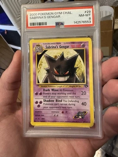 2000 POKEMON GYM CHALLENGE #29 SABRINA'S GENGAR PSA 8