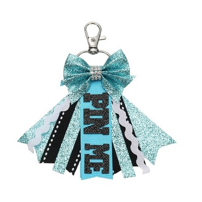 Pin Me Cheer Keychain, süße Geschenke für Cheerleader, Schlüsselanhänger, Seeblau