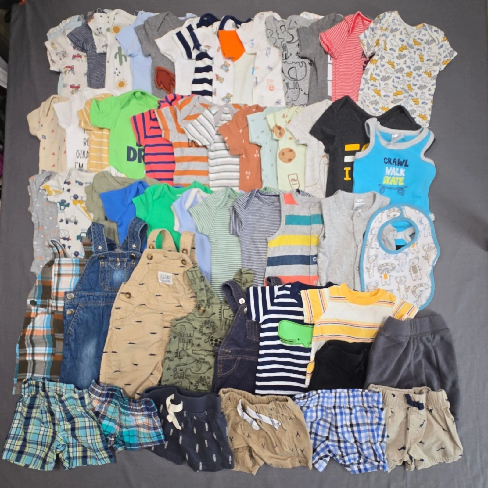 Huge 55 Piece Lot Baby Boy 0-3 Months Newborn Summer Clothing Shorts Tees
Opens in a new window or t