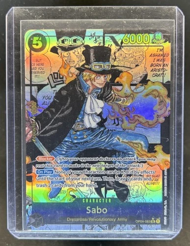 2023 One Piece Kingdoms of Intrigue Sabo Super Rare Manga #OP04-083
