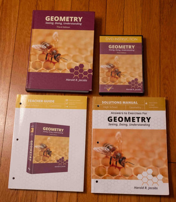 Jacobs Geometry 3rd ed, 2017, Complete 3 Book Set with DVD Instruction  