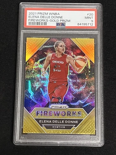 2021 Panini Prizm WNBA Elena Delle Donne Fireworks Gold Prizm /10 