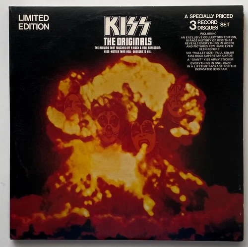 Vtg 1976 KISS THE ORIGINALS Record 1ST PRESS Vinyl w CARDS Booklet 3Lp NR MINT!