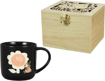 Yamaka Shoten MOOMIN Mug Approx. 350ml Wooden Box Little Japan