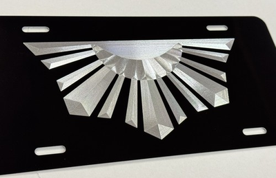 #ad Philippine Filipino Sun Car Tag Diamond Etched Engraved Metal License Plate $34.00