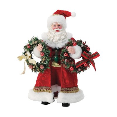 Department 56 Possible Dreams Christmas Traditions Santas Holding Wreaths All