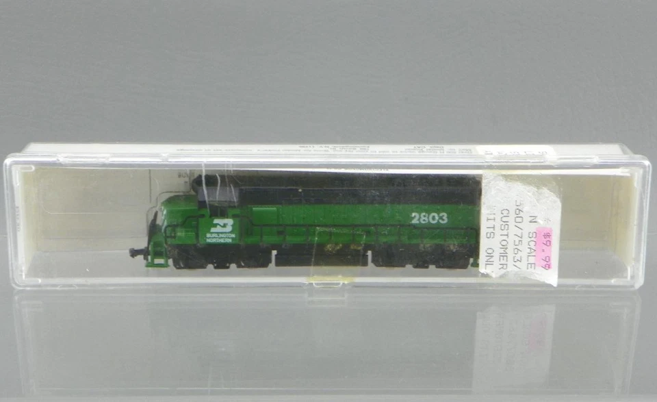 Vintage Model Power #7563 N Gauge Burlington Northern BN 2803 GP-40 Locomotive - Image 4 of 4