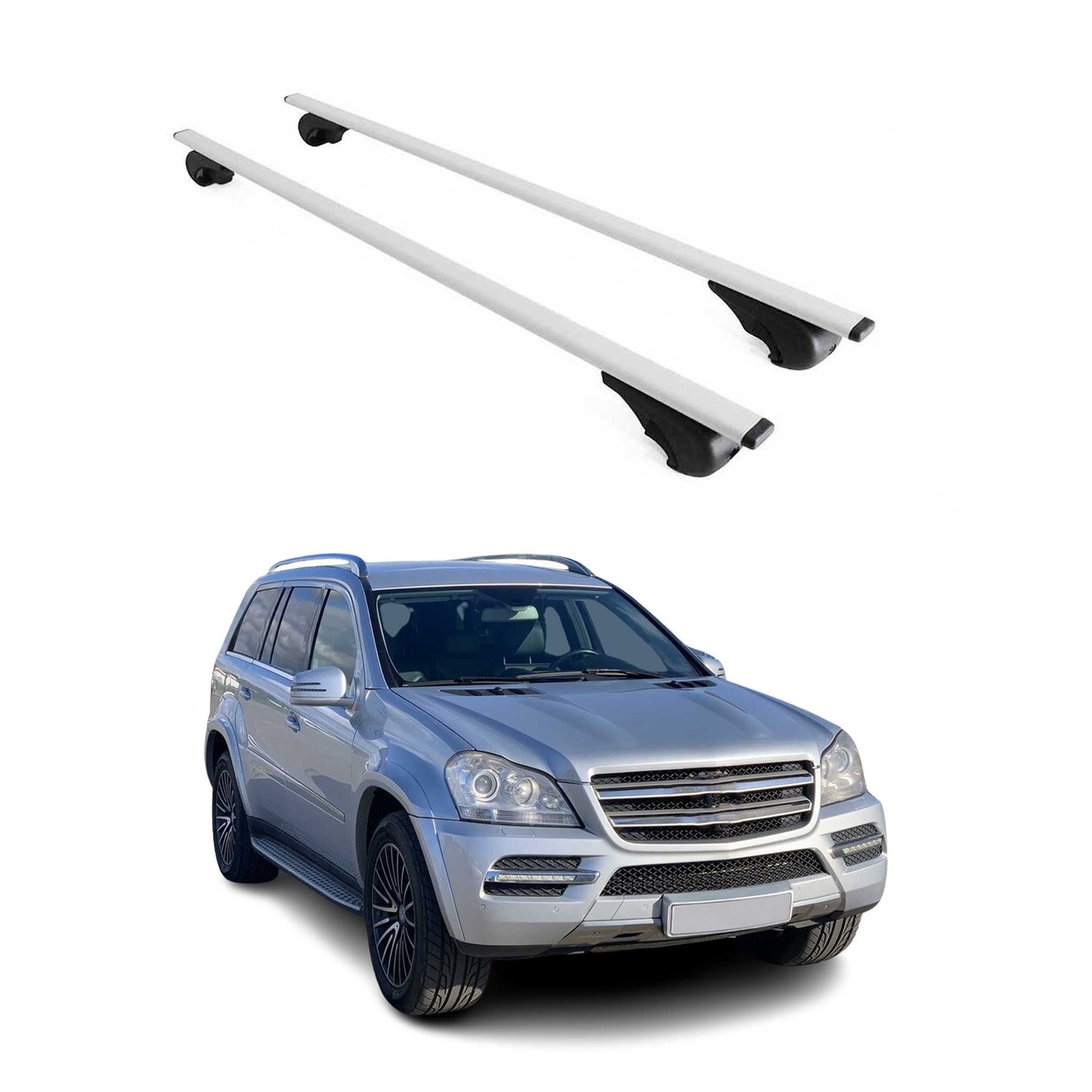 Barres de toit transversales pour Mercedes GL X164 2006-2012 : résolvez le manque de place
